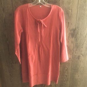 Cute terracotta dress. Size large .